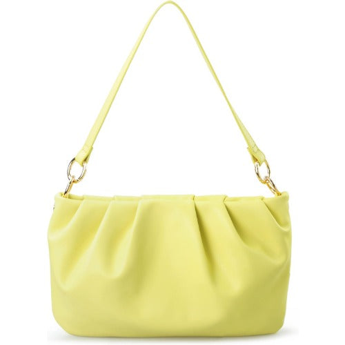 Women Ruched Shoulder Handbag - Hoxis Bags