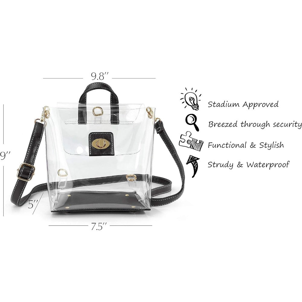 Multifunction Clear Backpack - Hoxis Bags