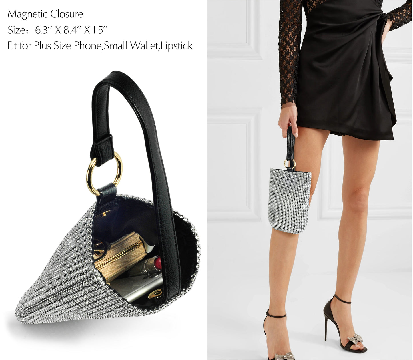 Glitter Evening Handbag - Hoxis Bags