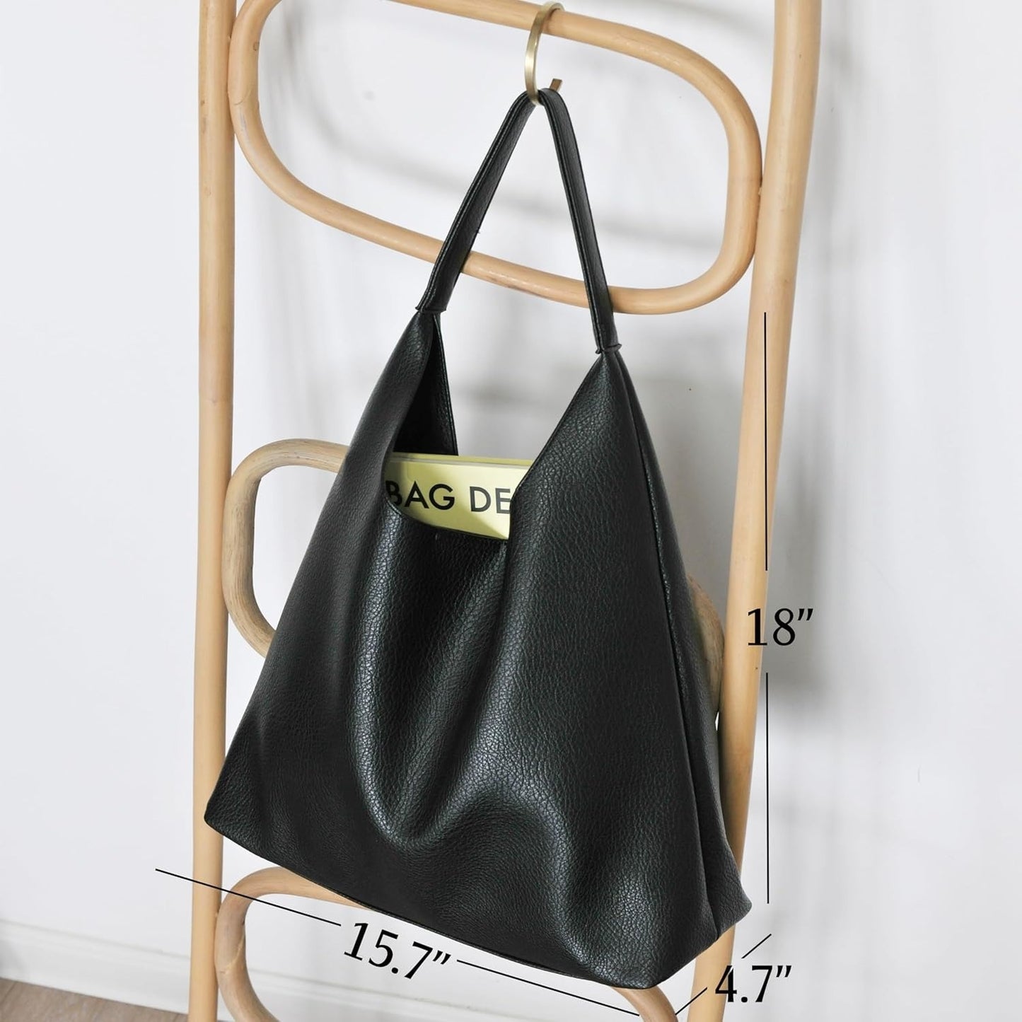 Soft Vegan Leather Hobo Bag for Women - Hoxis Bags