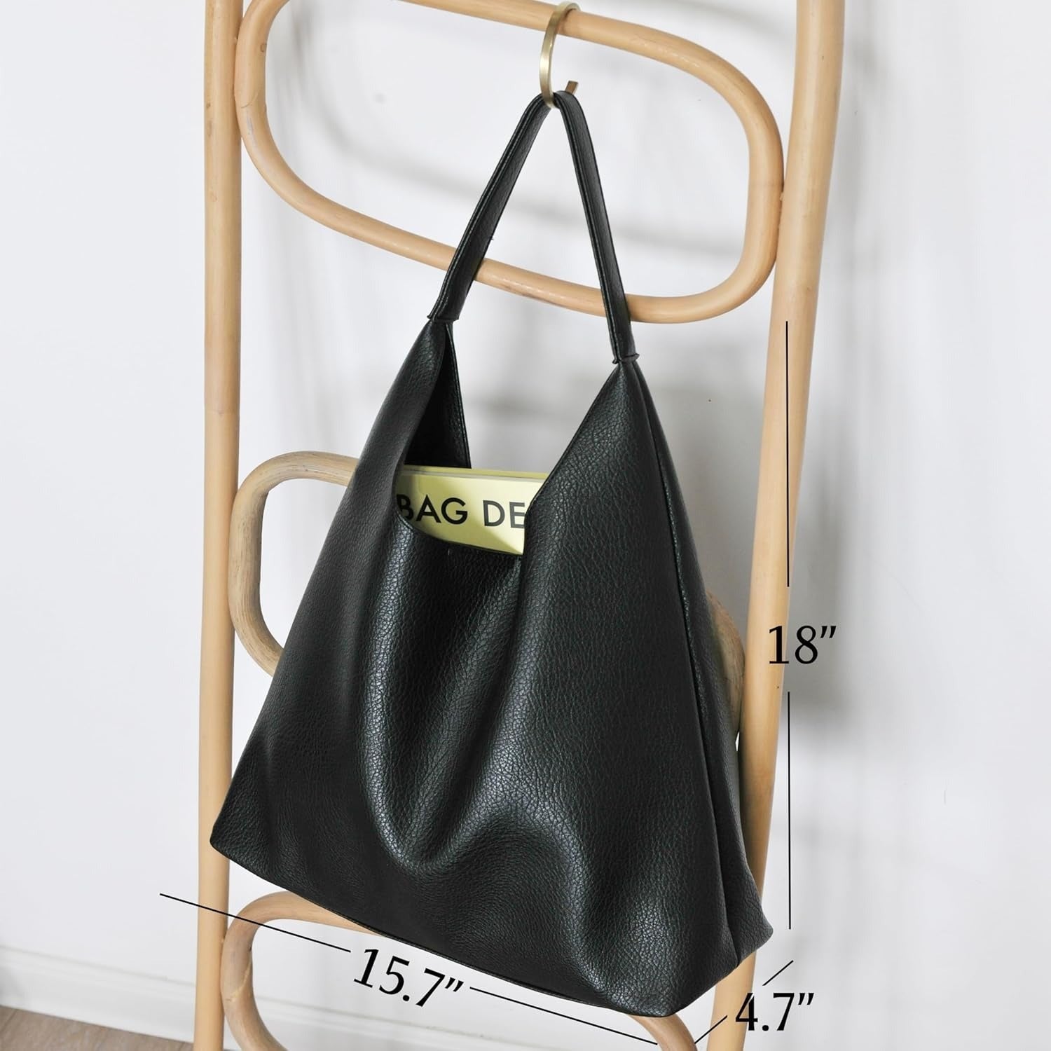 Soft Vegan Leather Hobo Bag for Women - Hoxis Bags