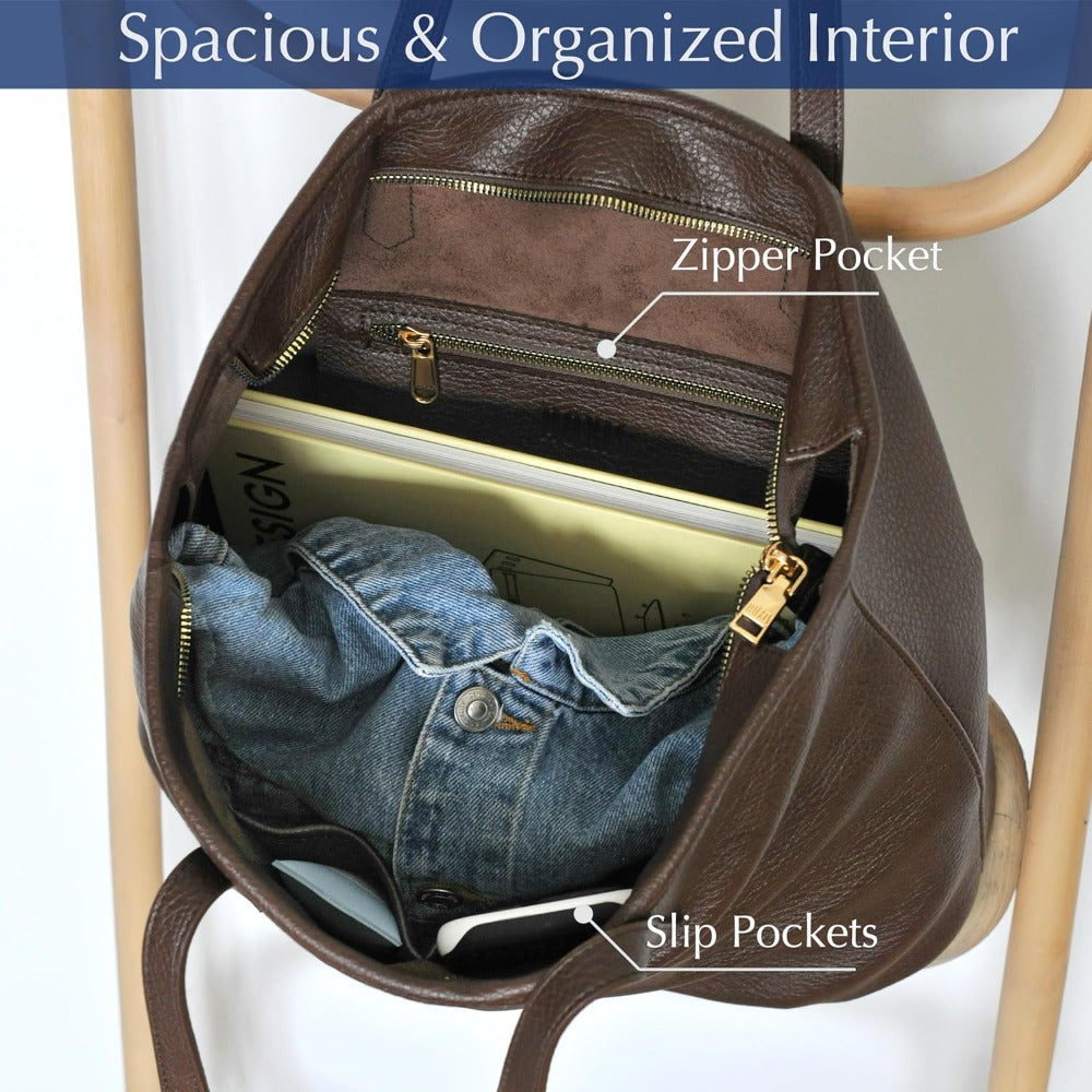 Soft Vegan Leather Handbag - Hoxis Bags