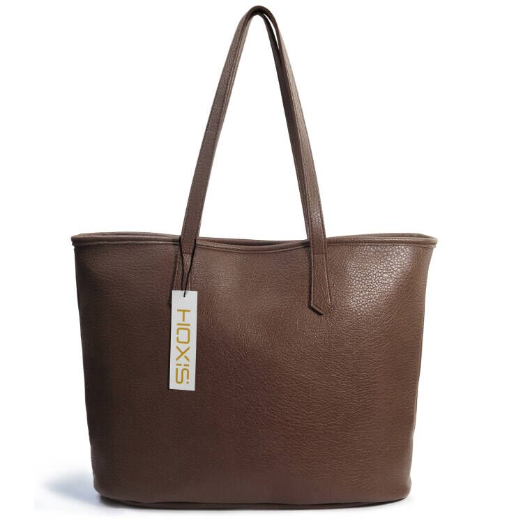 Zipper Tote Bag for Women Soft Vegan Leather Handbag for Work