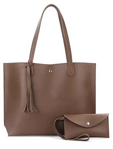 Minimalist Clean Cut Tote - Mocha