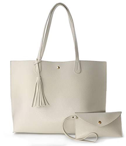 Minimalist Clean Cut Tote - Ivory