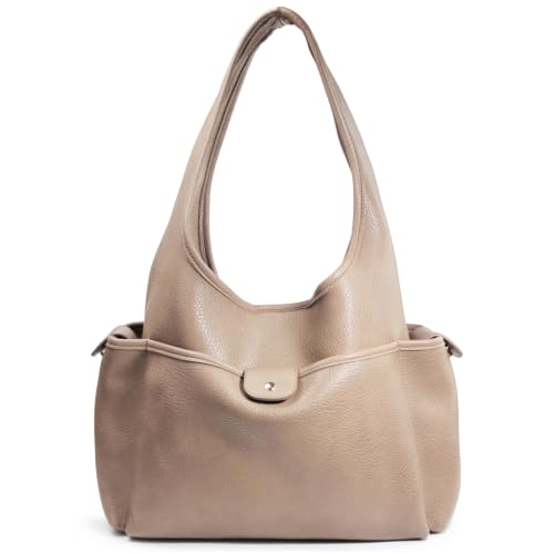 Soft Faux Leather Hobo Bag for Women, Large Multi-Pocket Shoulder Purse product image