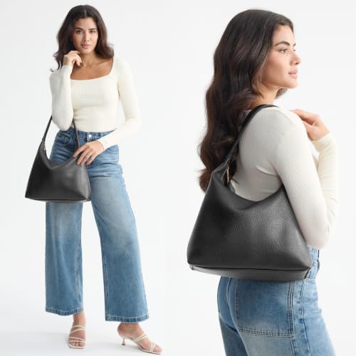 Women's Soft Vegan Leather Hobo Bag, Medium Slouchy Style product image
