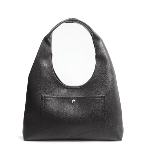 Slouchy Faux Leather Hobo Bag for Women, Soft Tote Small Purse with Magnetic Pocket