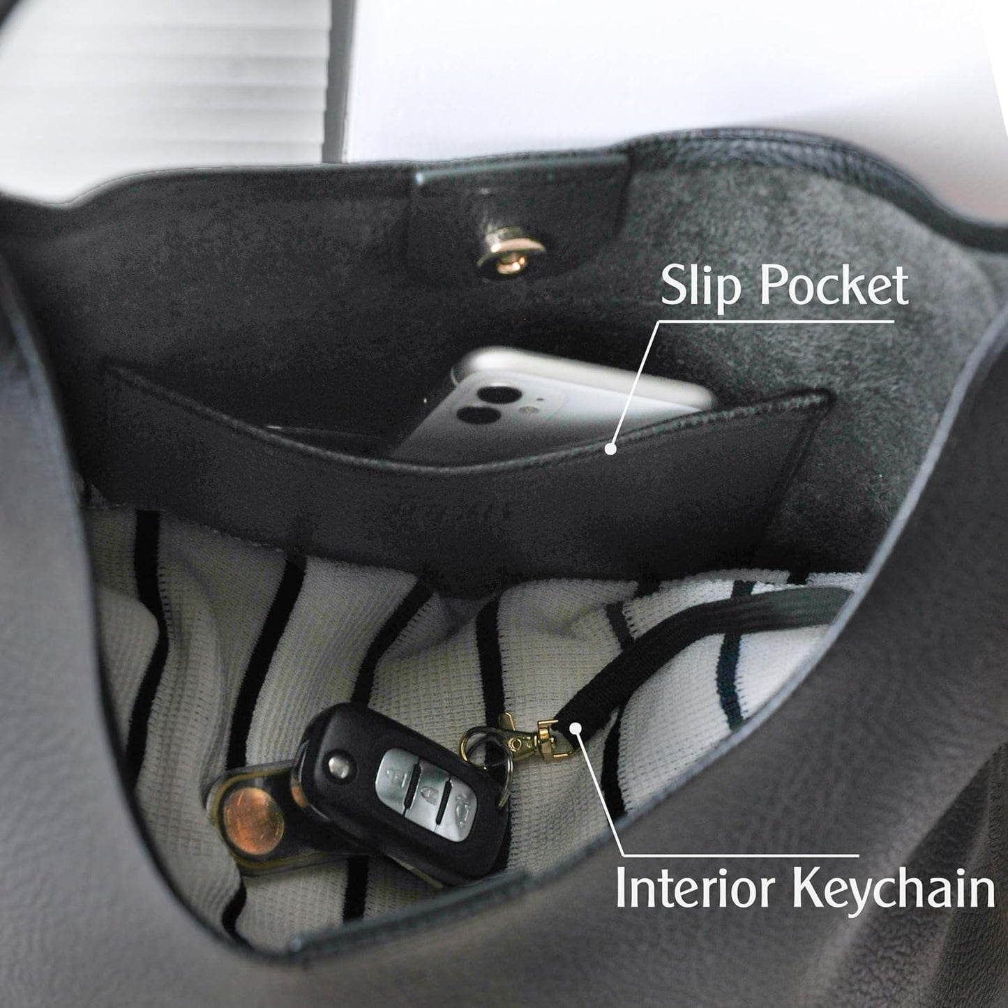 Soft Vegan Leather Hobo Bag for Women - Hoxis Bags
