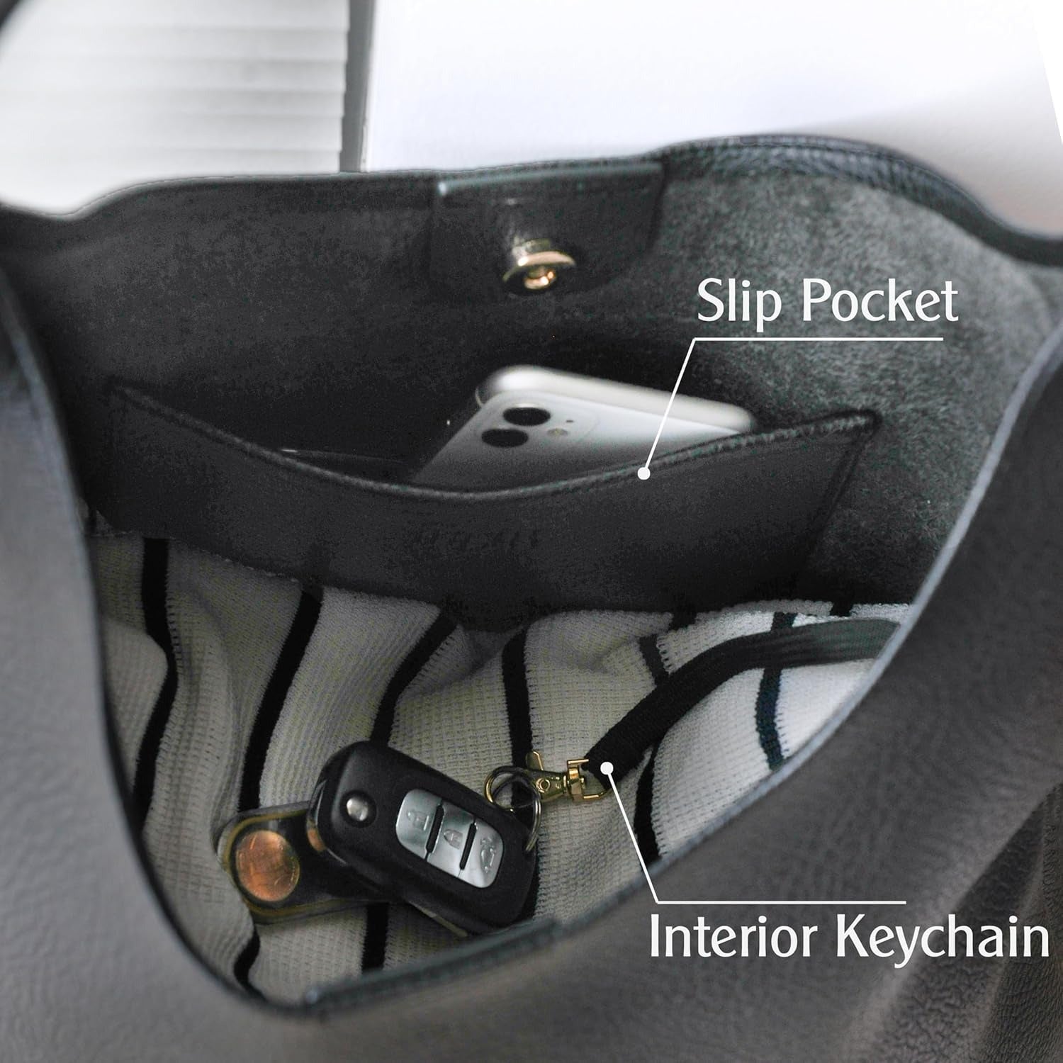 Soft Vegan Leather Hobo Bag for Women - Hoxis Bags