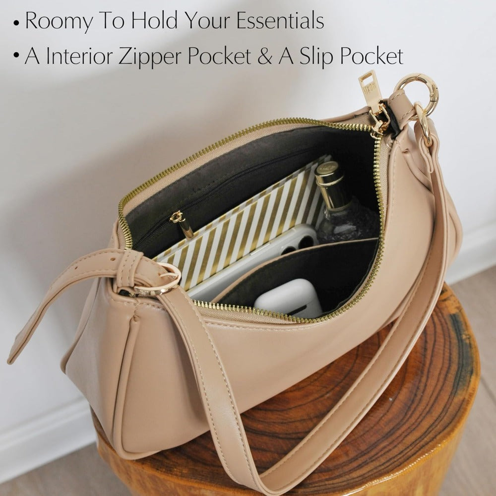 Women's Crescent Shoulder Bag - Hoxis Bags
