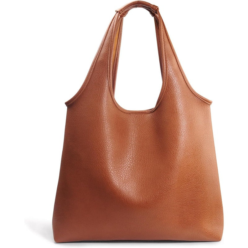 Women's Hobo Bag Soft Vegan Leather Tote - Hoxis Bags