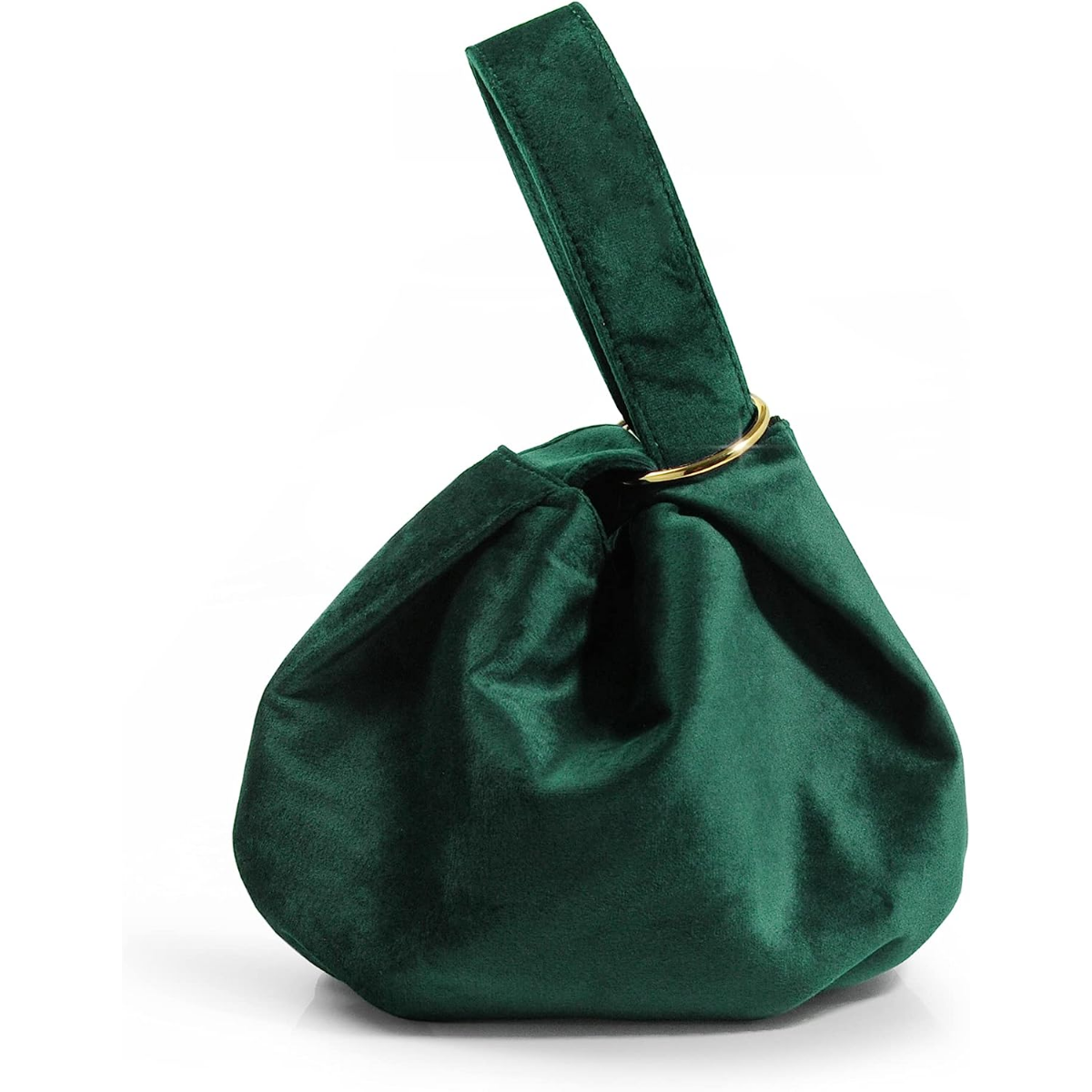 Women Clutch Velvet Top Handle Bag Wristlet Small Tote Purse - Hoxis Bags