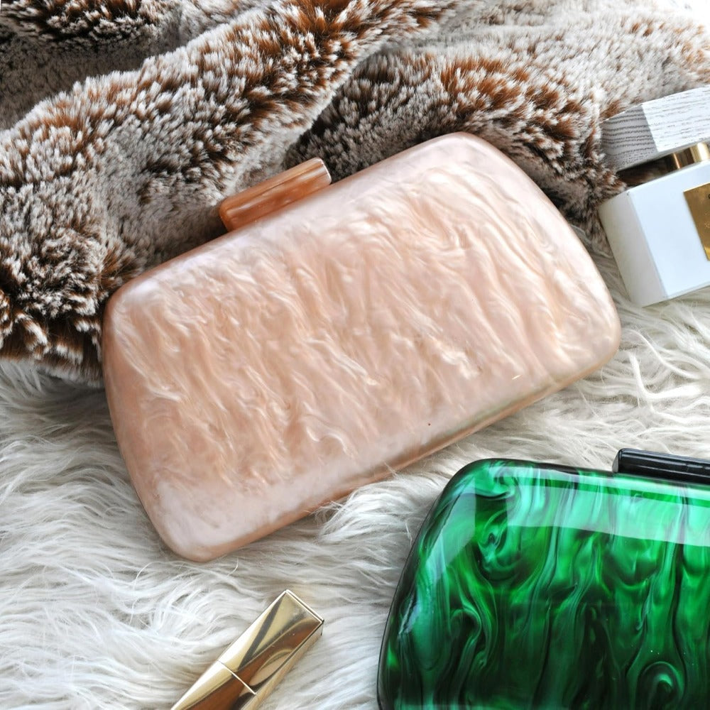 Acrylic Evening Clutch Bag - Hoxis Bags
