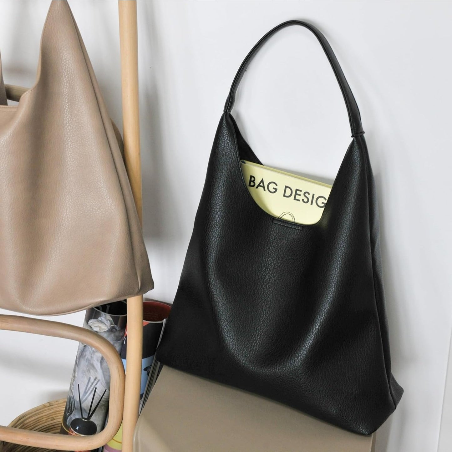 Soft Vegan Leather Hobo Bag for Women - Hoxis Bags