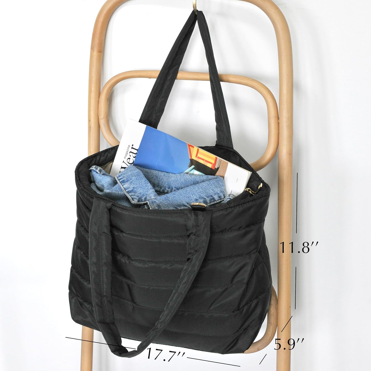 Quilted Puffer Tote - Hoxis Bags
