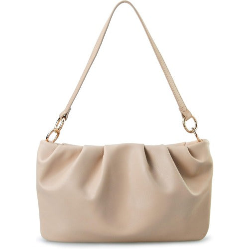Women Ruched Shoulder Handbag - Hoxis Bags
