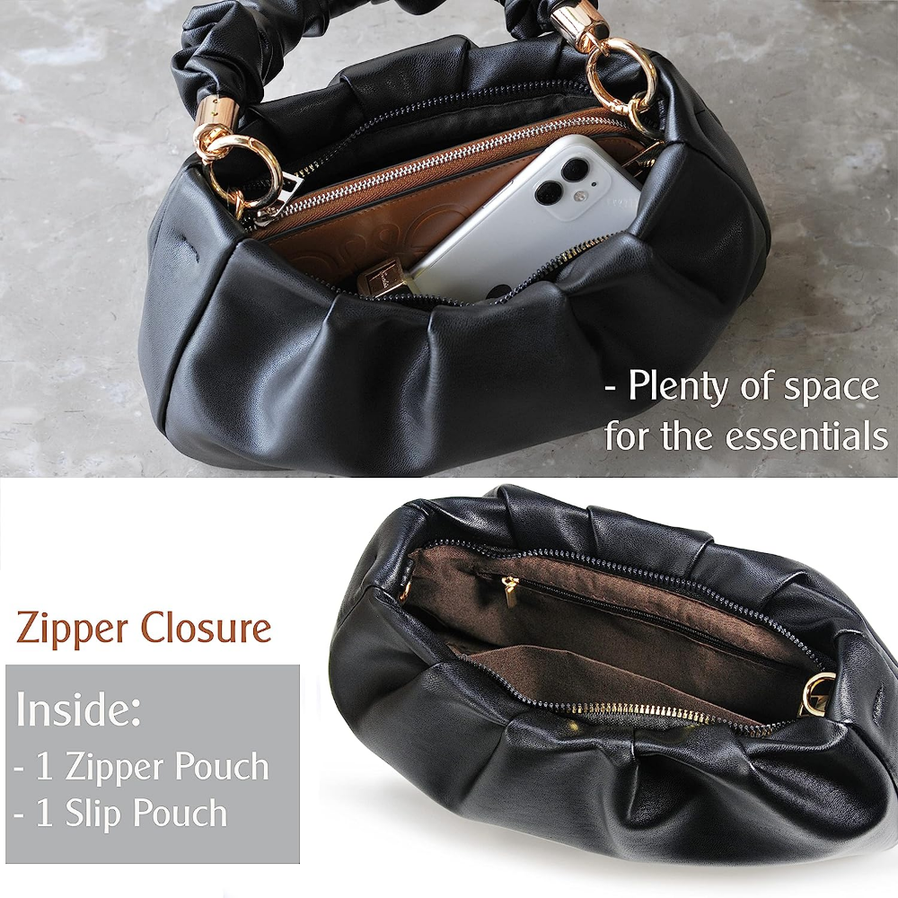 Cloud Pouch Bag Women Shoulder Handbag - Hoxis Bags