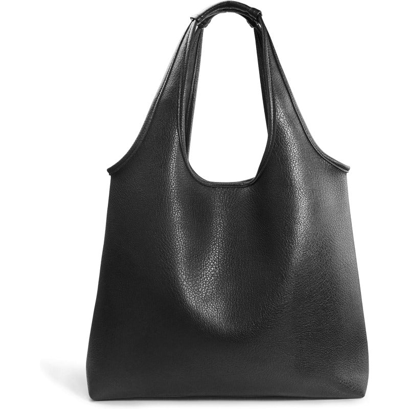 Women's Hobo Bag Soft Vegan Leather Tote - Hoxis Bags