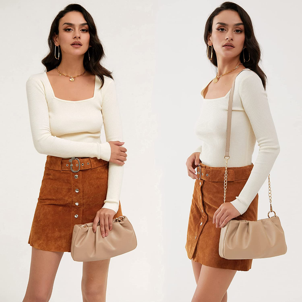 Cloud Pouch Bag Women Shoulder Handbag - Hoxis Bags