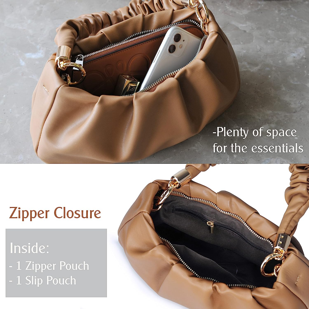 Cloud Pouch Bag Women Shoulder Handbag - Hoxis Bags