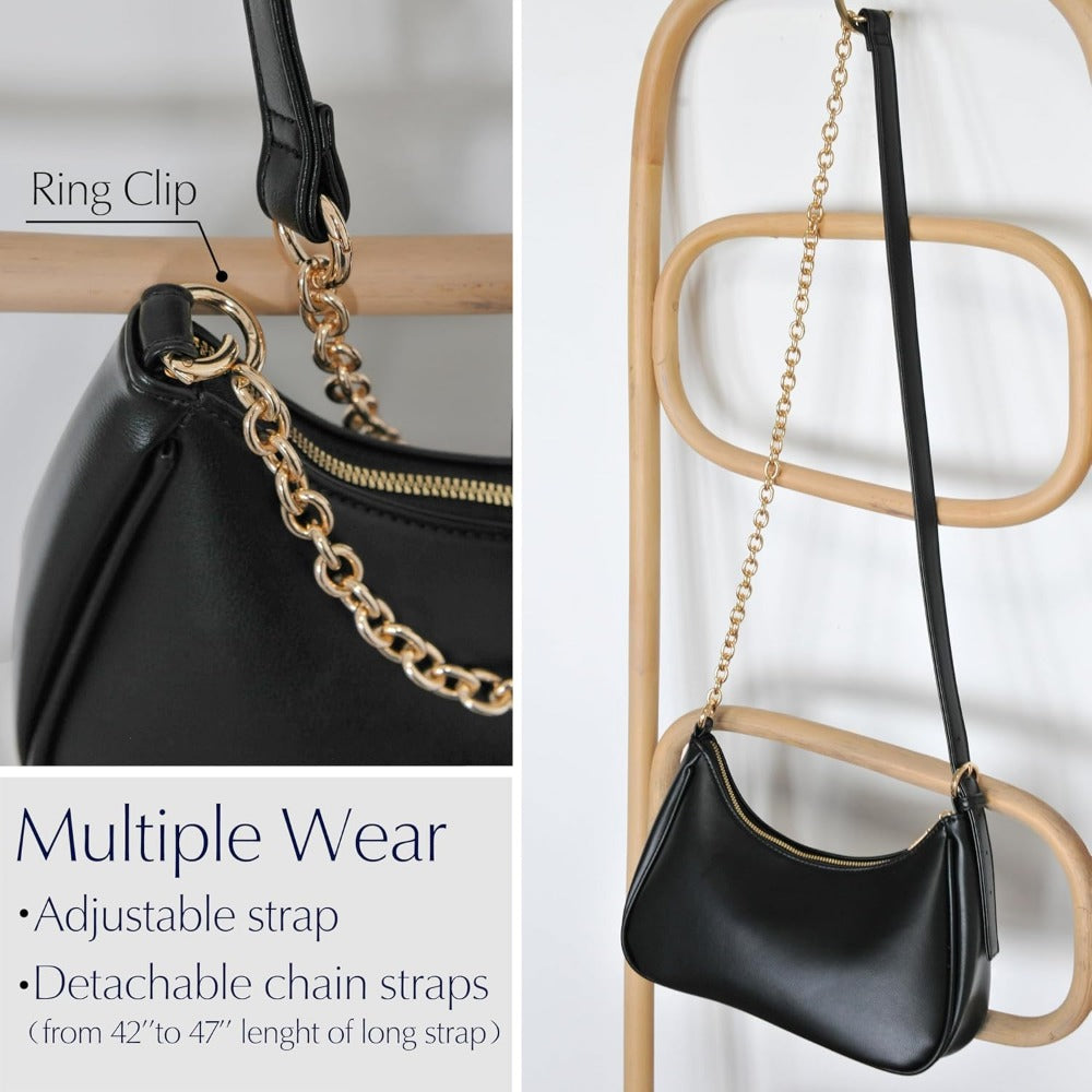 Women's Crescent Shoulder Bag - Hoxis Bags