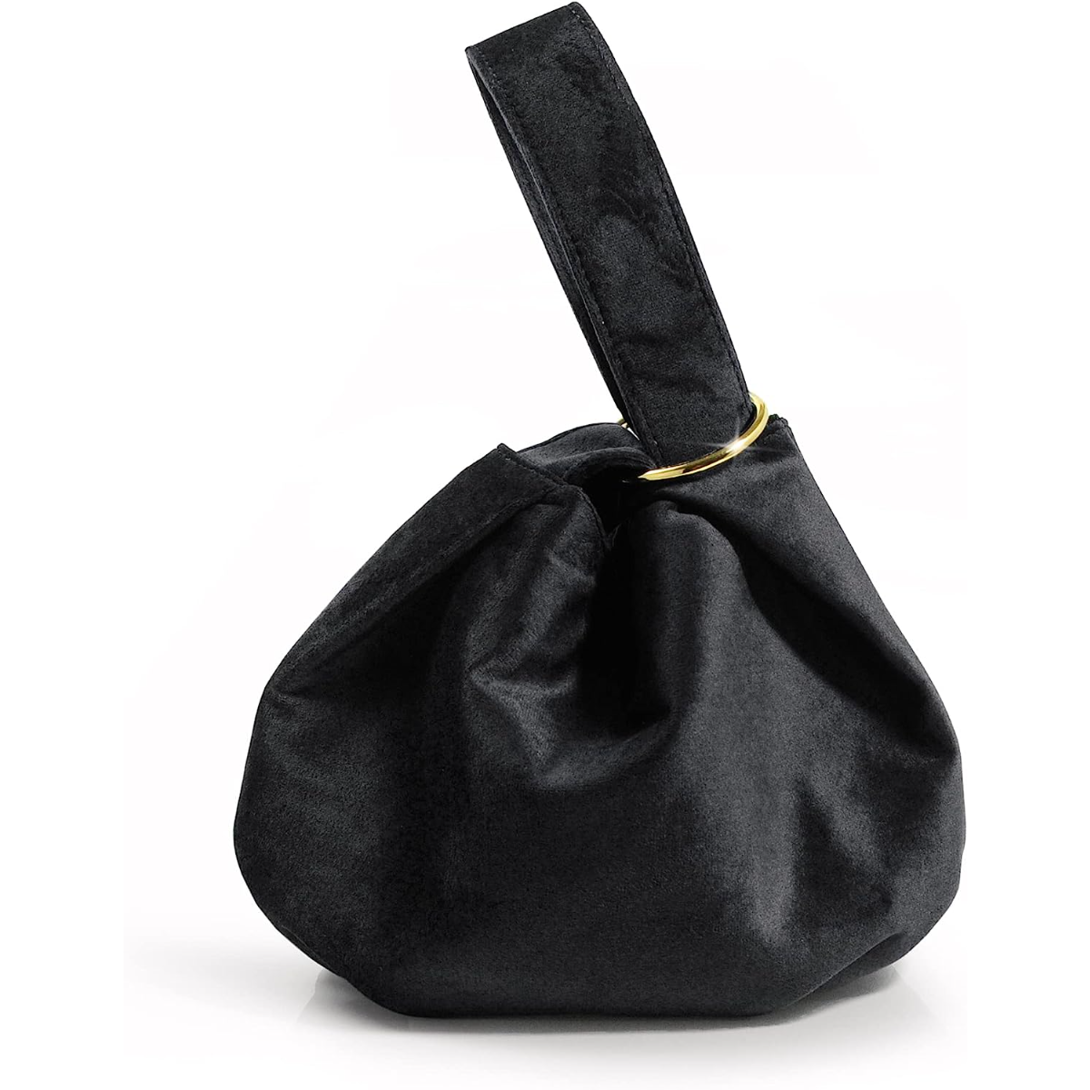 Women Clutch Velvet Top Handle Bag Wristlet Small Tote Purse - Hoxis Bags