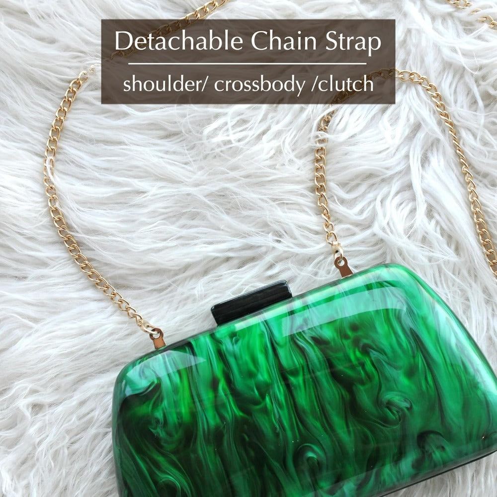 Acrylic Evening Clutch Bag - Hoxis Bags