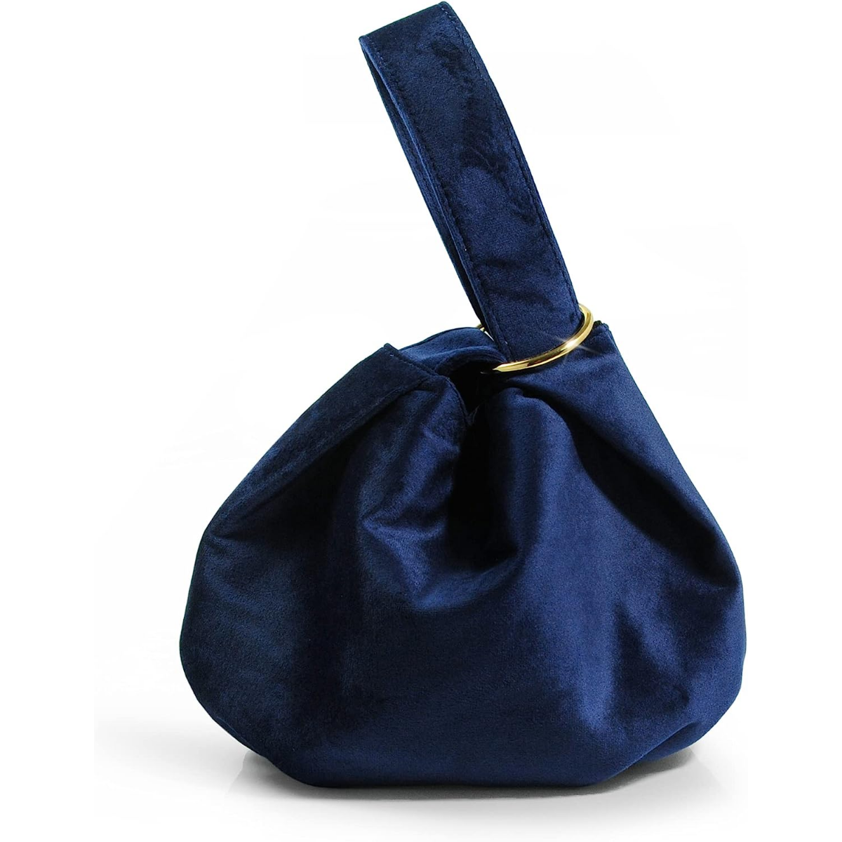 Women Clutch Velvet Top Handle Bag Wristlet Small Tote Purse - Hoxis Bags