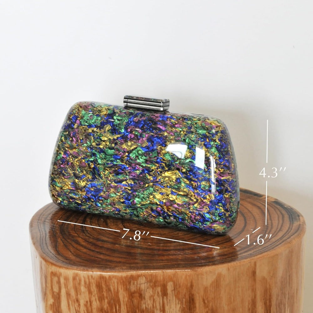 Acrylic Evening Clutch Bag - Hoxis Bags