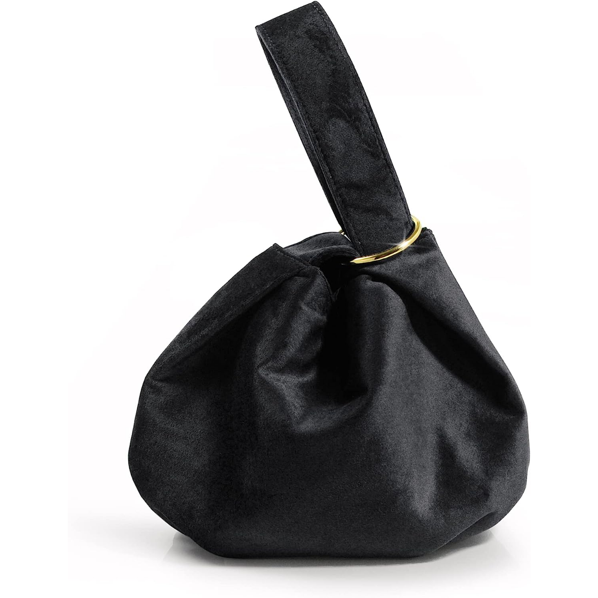 Women Clutch Velvet Top Handle Bag Wristlet Small Tote Purse - Hoxis Bags