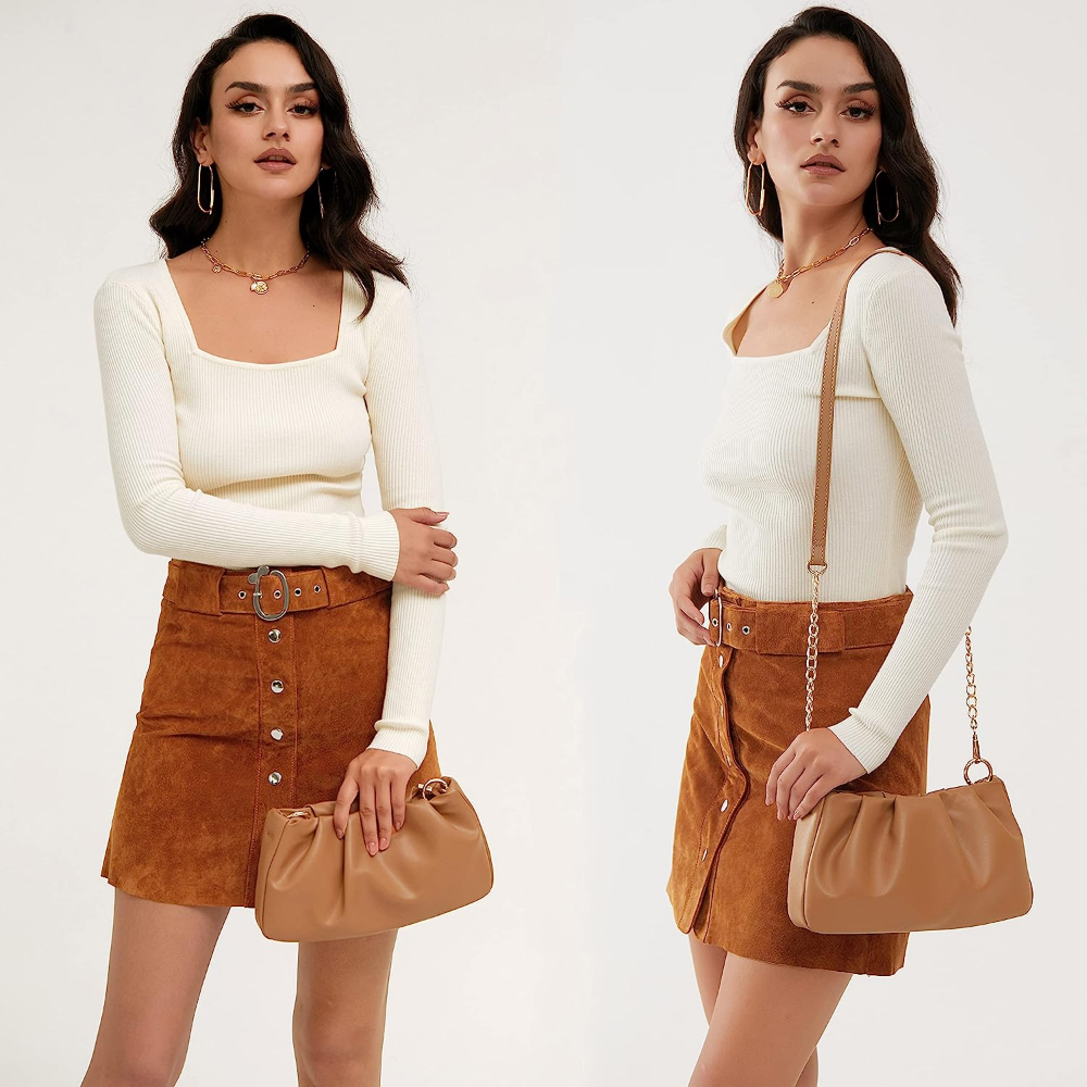 Cloud Pouch Bag Women Shoulder Handbag - Hoxis Bags
