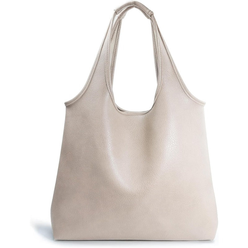 Women's Hobo Bag Soft Vegan Leather Tote - Hoxis Bags