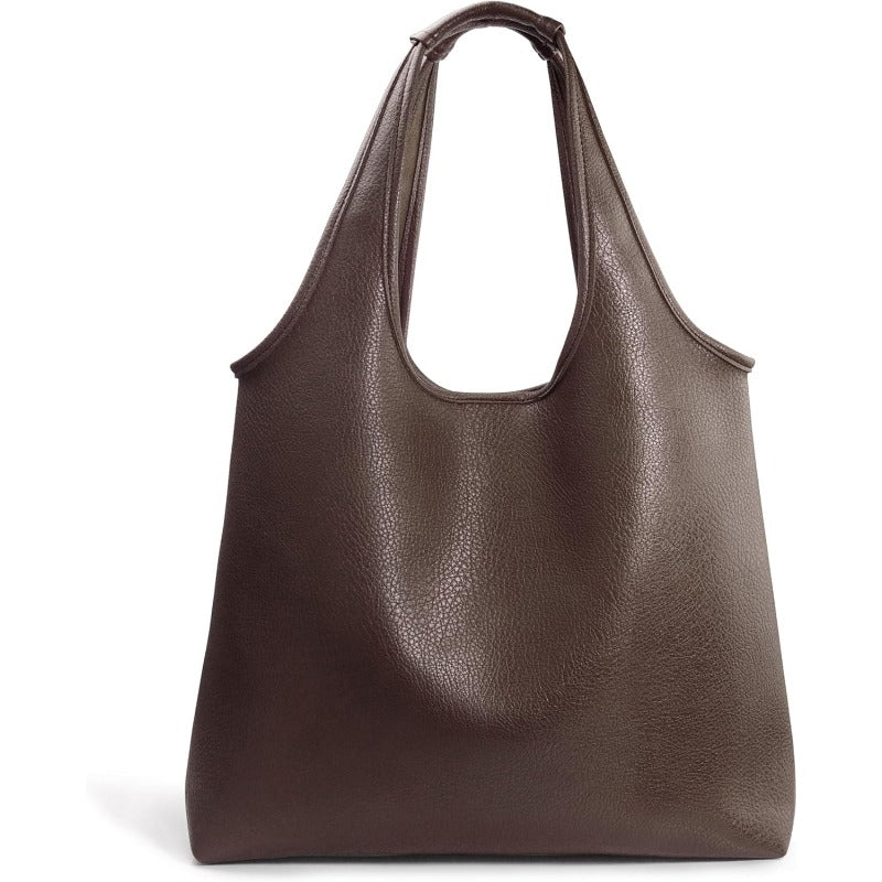 Women's Hobo Bag Soft Vegan Leather Tote - Hoxis Bags