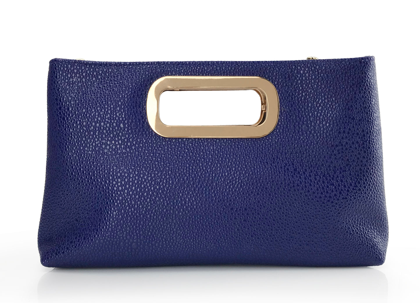 Cut Out Metal Handle Handbag - Hoxis Bags