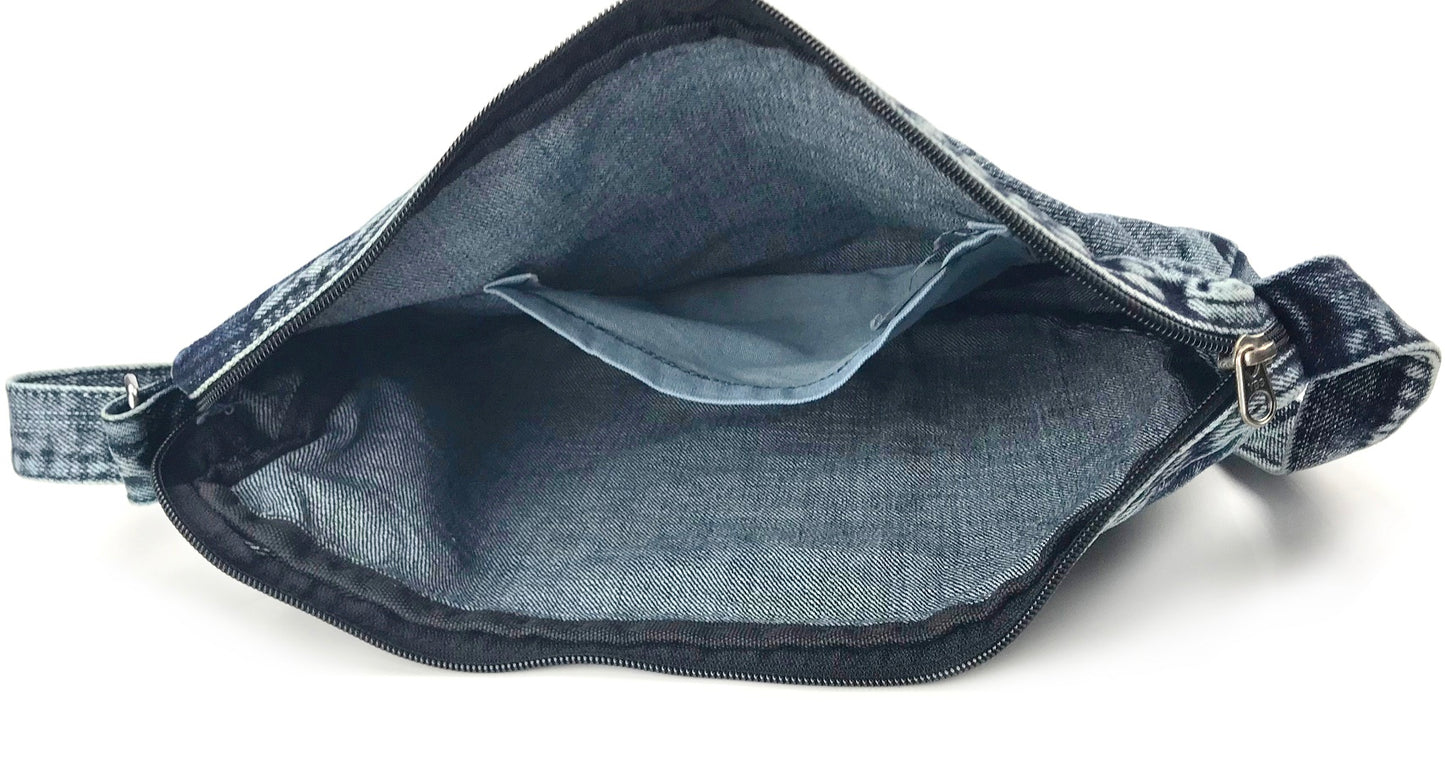 Denim Cross Body Bag - Hoxis Bags