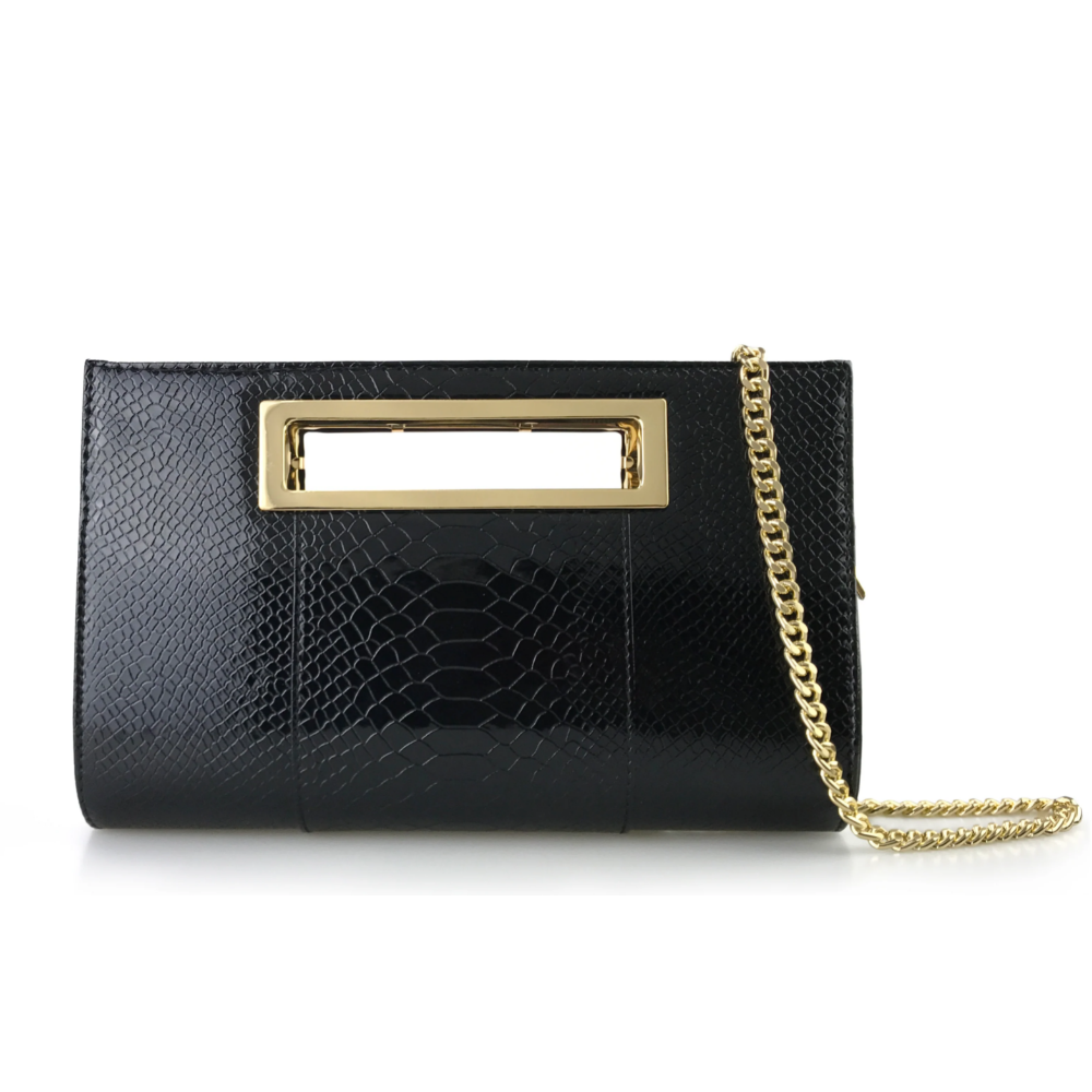 Metal Grip Cut it out Clutch - Hoxis Bags