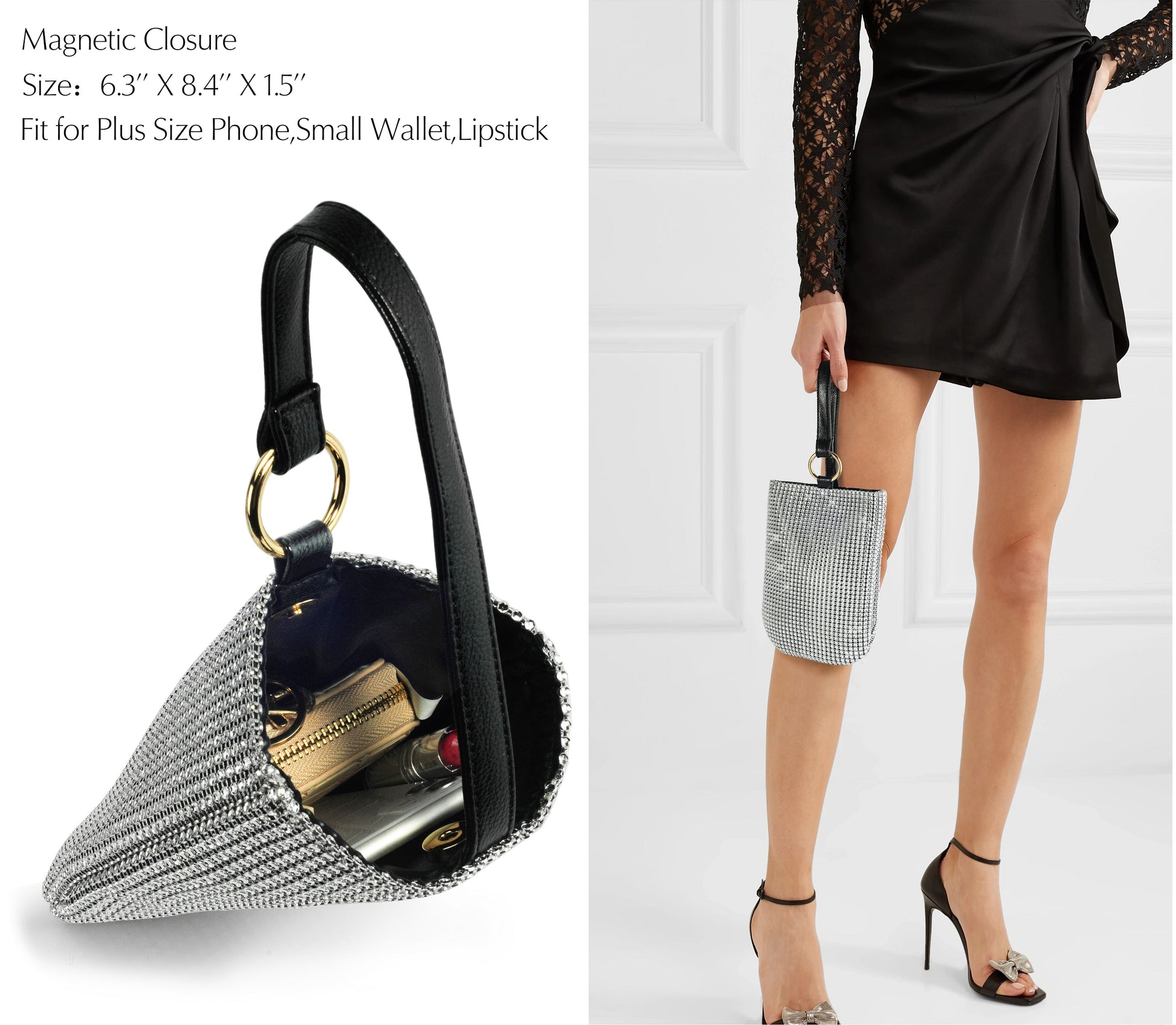 Glitter Evening Handbag - Hoxis Bags