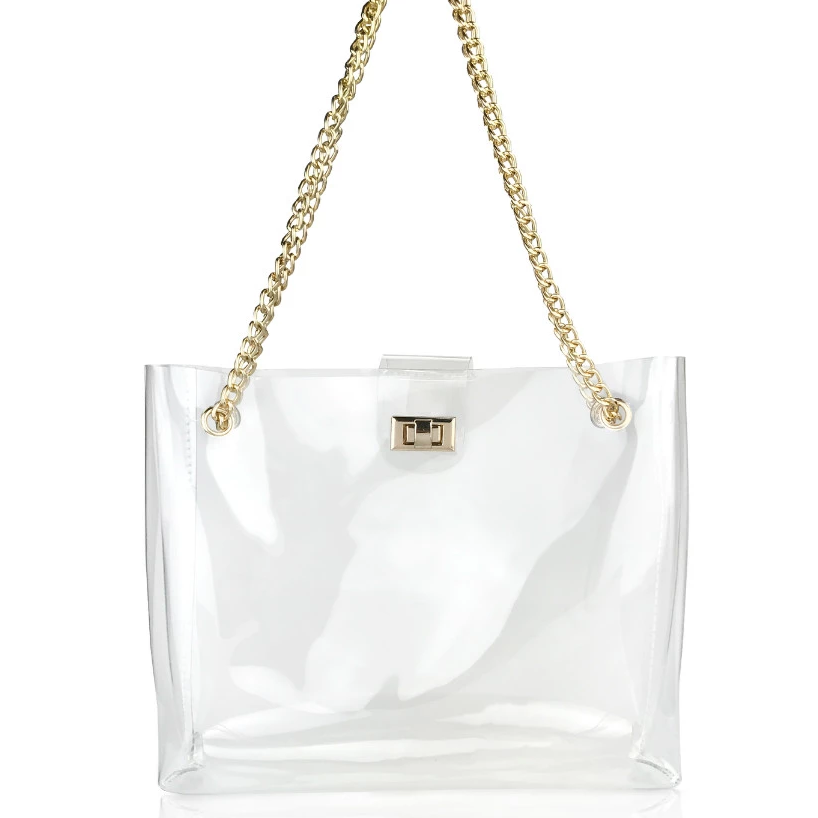Clear Turnlock Shoulder - Hoxis Bags
