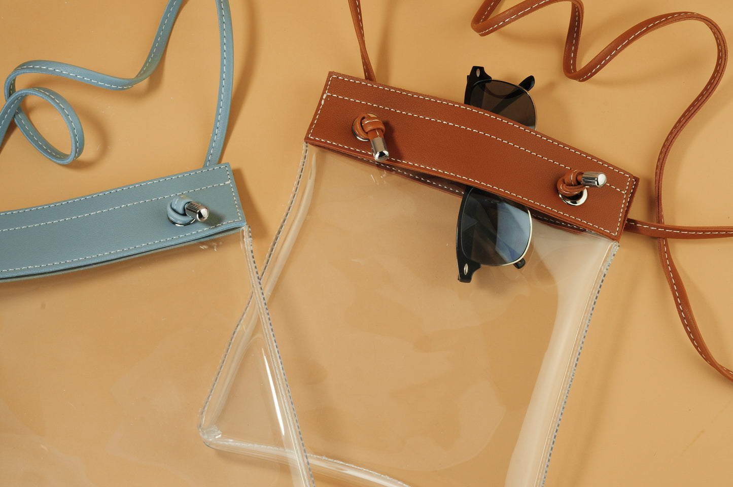 Clear Flat Crossbody - Hoxis Bags