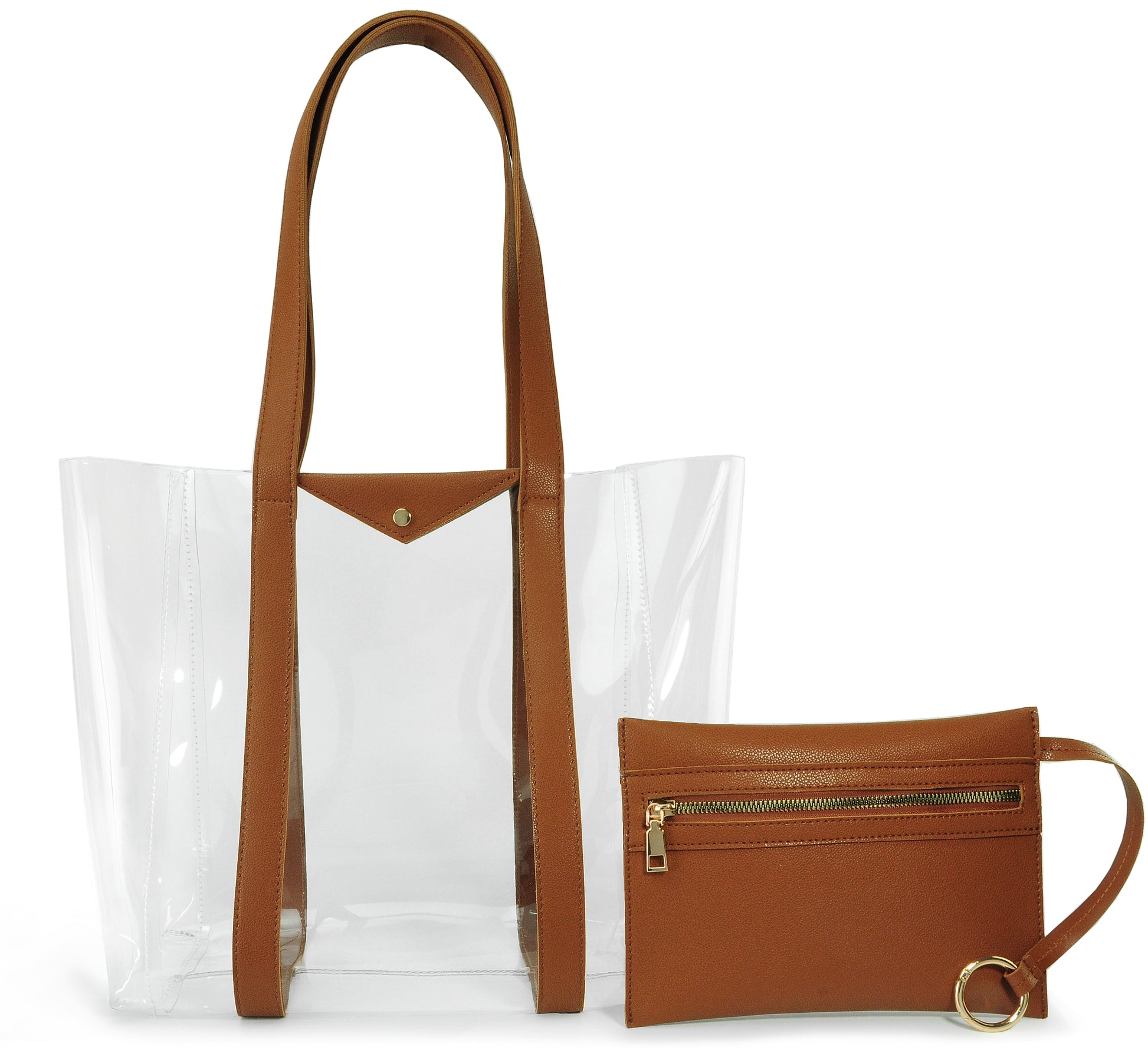 Clear Tote with Pouch - Hoxis Bags