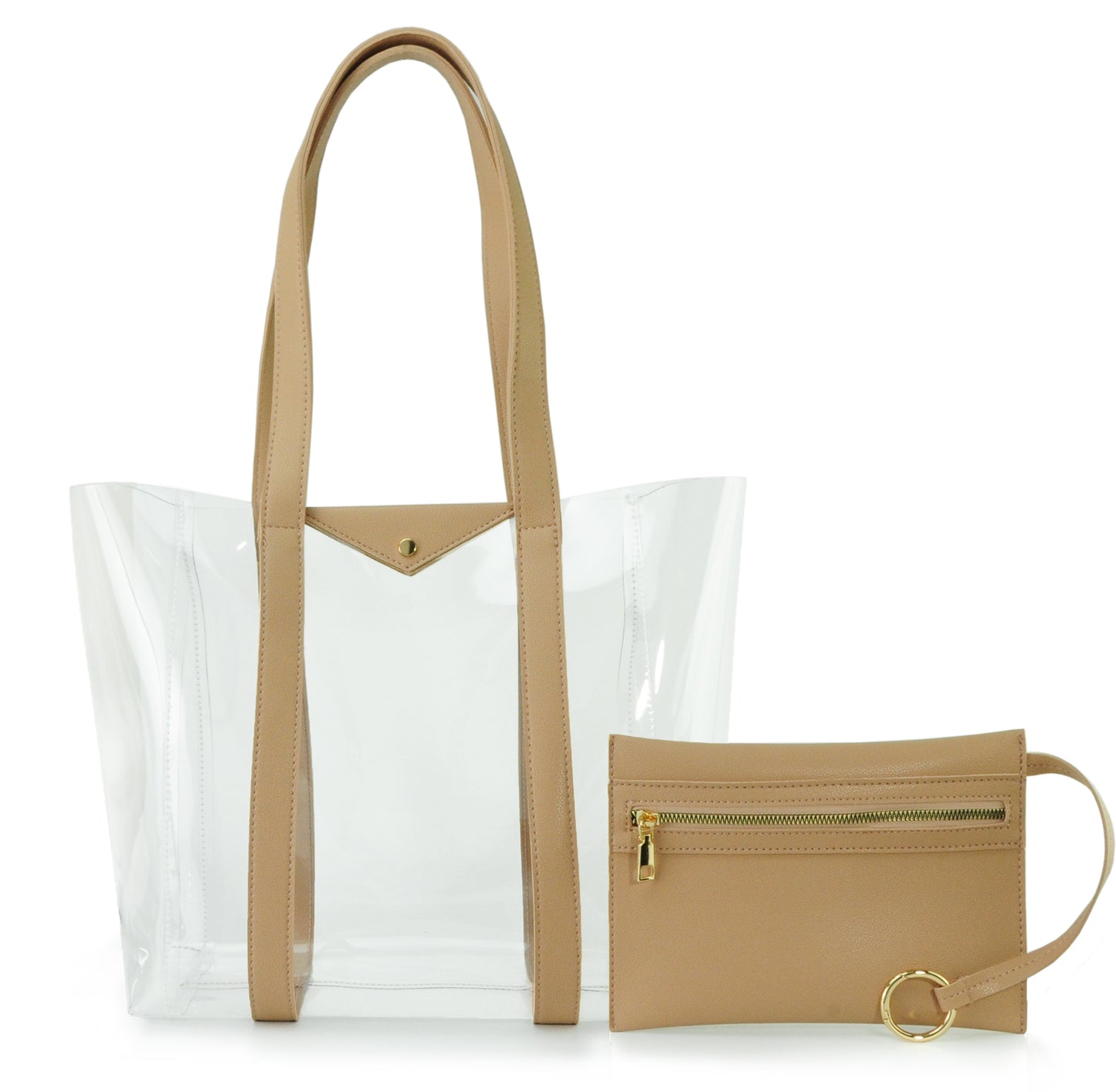 Clear Tote with Pouch - Hoxis Bags