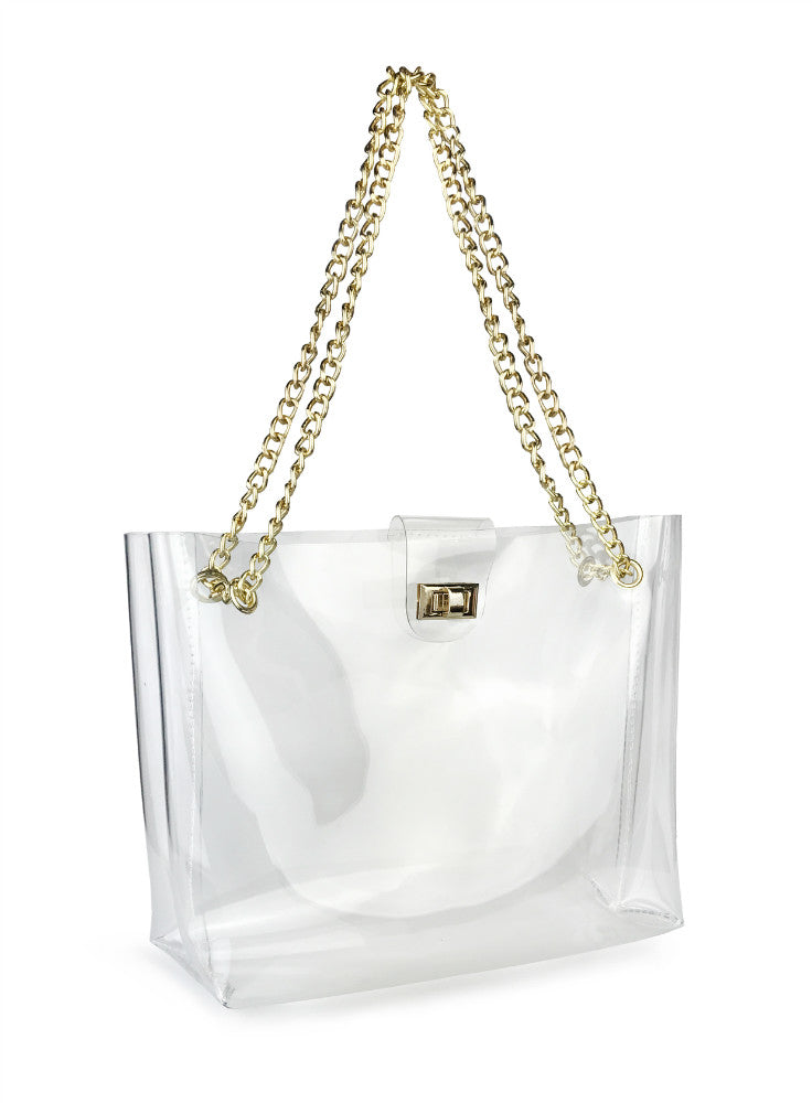 Clear Turnlock Shoulder - Hoxis Bags