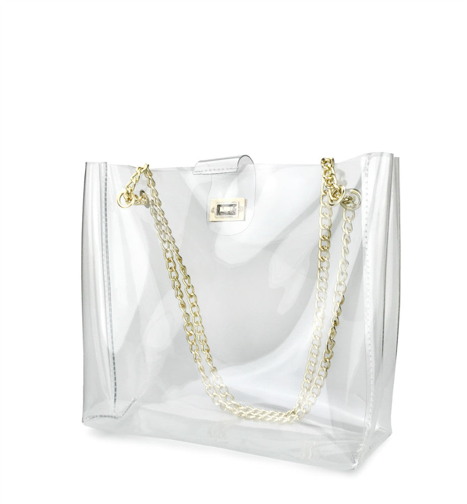 Clear Turnlock Shoulder - Hoxis Bags