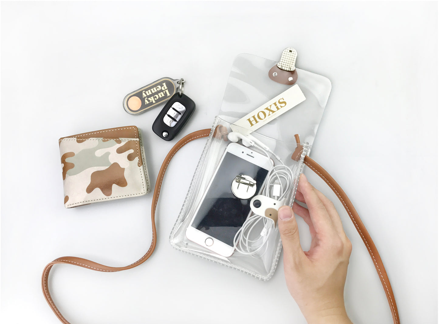 Clear Mini Cross Body - Hoxis Bags