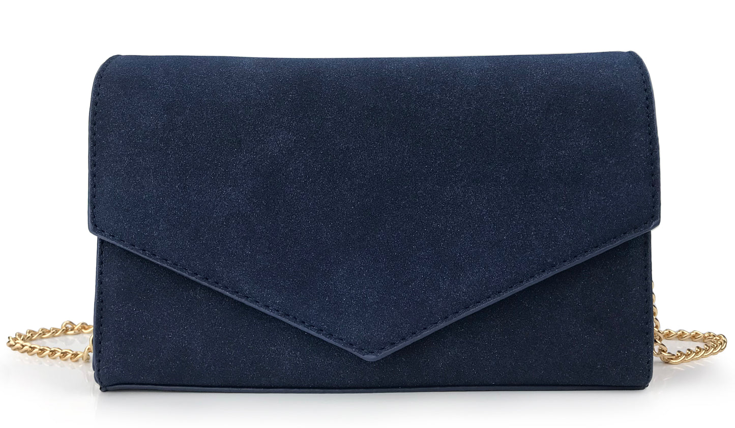 Suede Envelope Clutch - Hoxis Bags