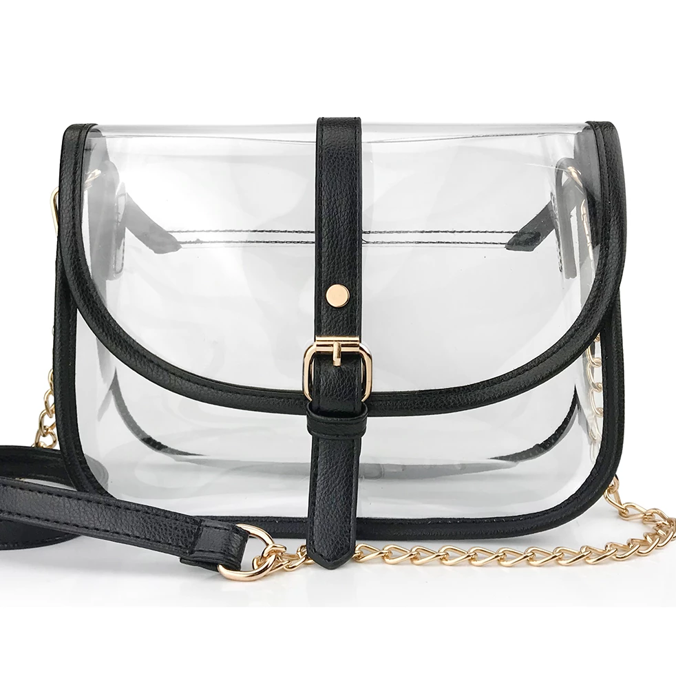 Clear Saddle CrossBody - Hoxis Bags