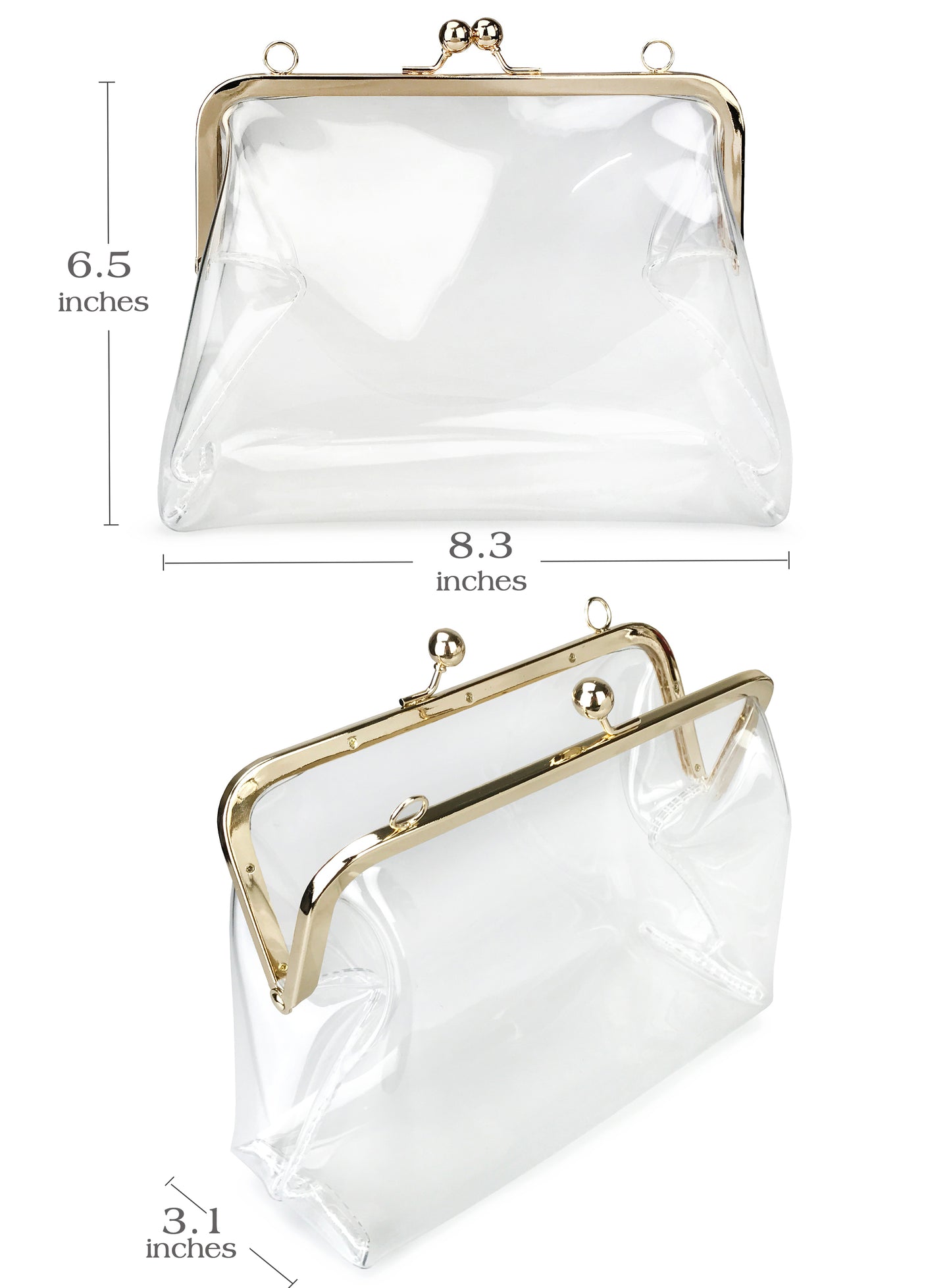 Kisslock Chain Crossbody - Hoxis Bags