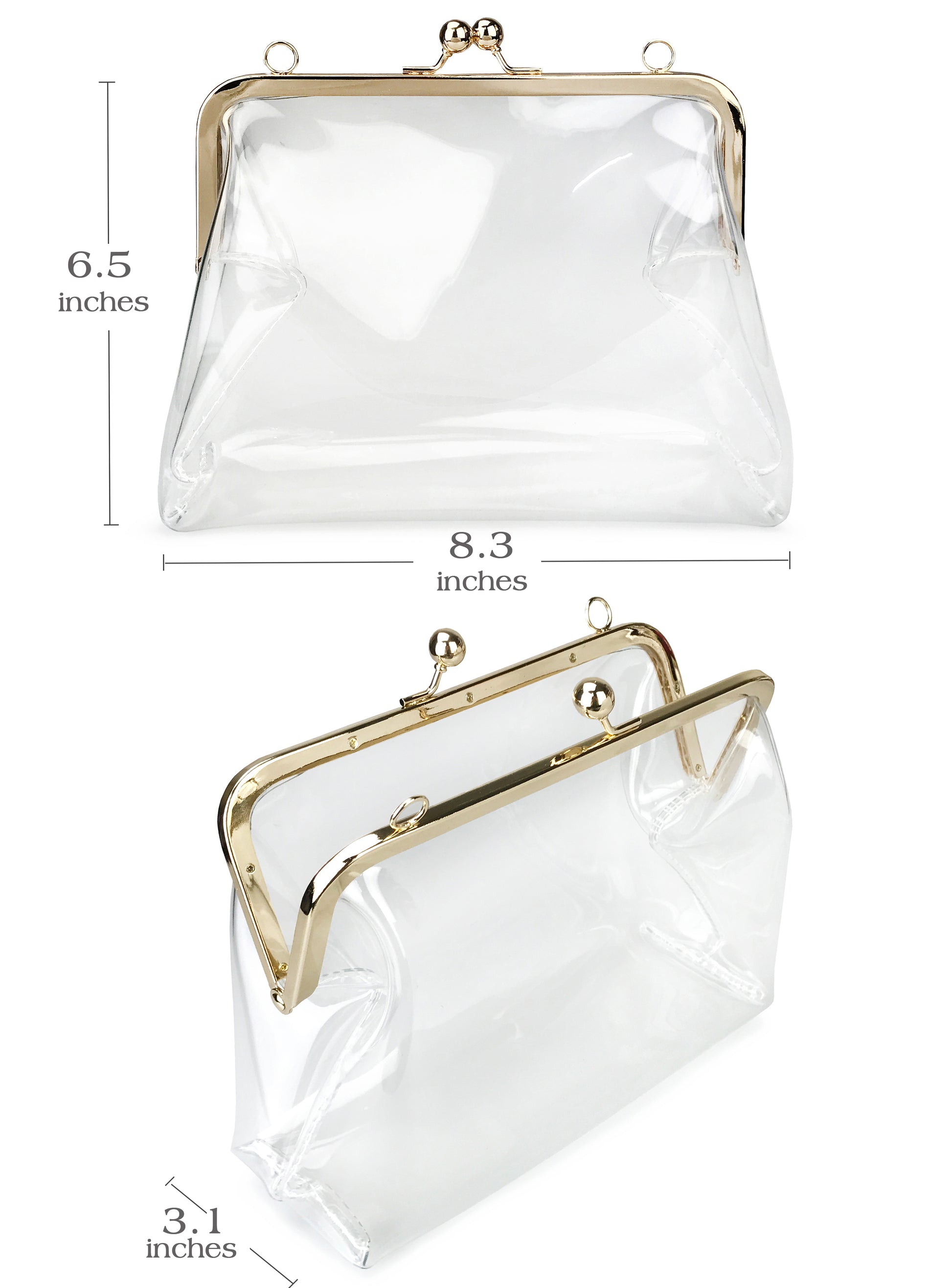 Kisslock Chain Crossbody - Hoxis Bags